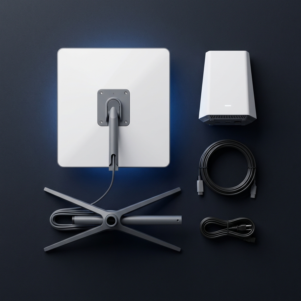 Kit completo Starlink con antena, router y base